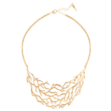 Coral Branch Collar Necklace
